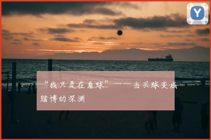 “我只是在看球”——当买球变成赌博的深渊