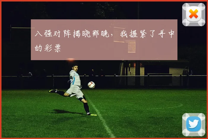 八强对阵揭晓那晚,我握紧了手中的彩票